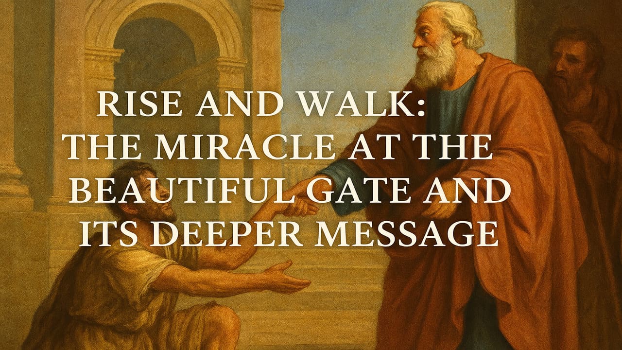Rise and Walk The Miracle at the Beautiful Gate and Its Deeper Message