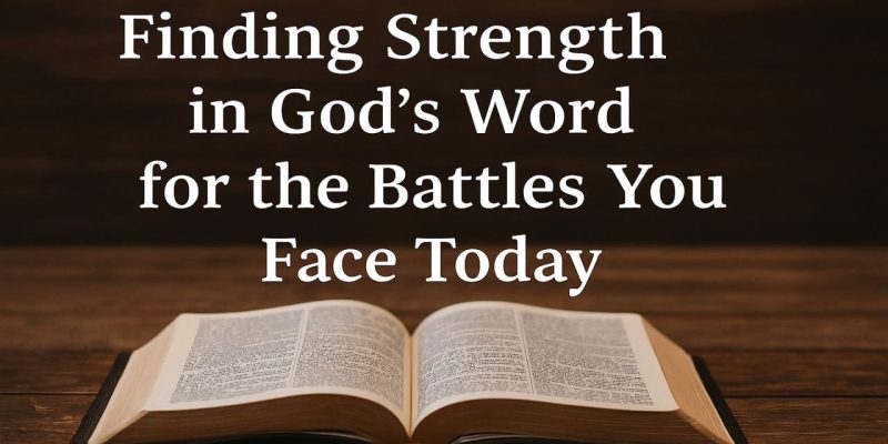 Finding Strength in God’s Word for the Battles You Face Today