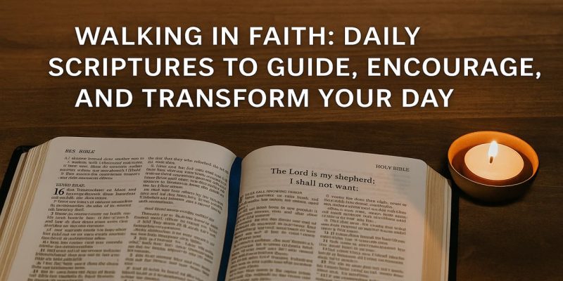 Walking in Faith Daily Scriptures to Guide, Encourage, and Transform Your Day