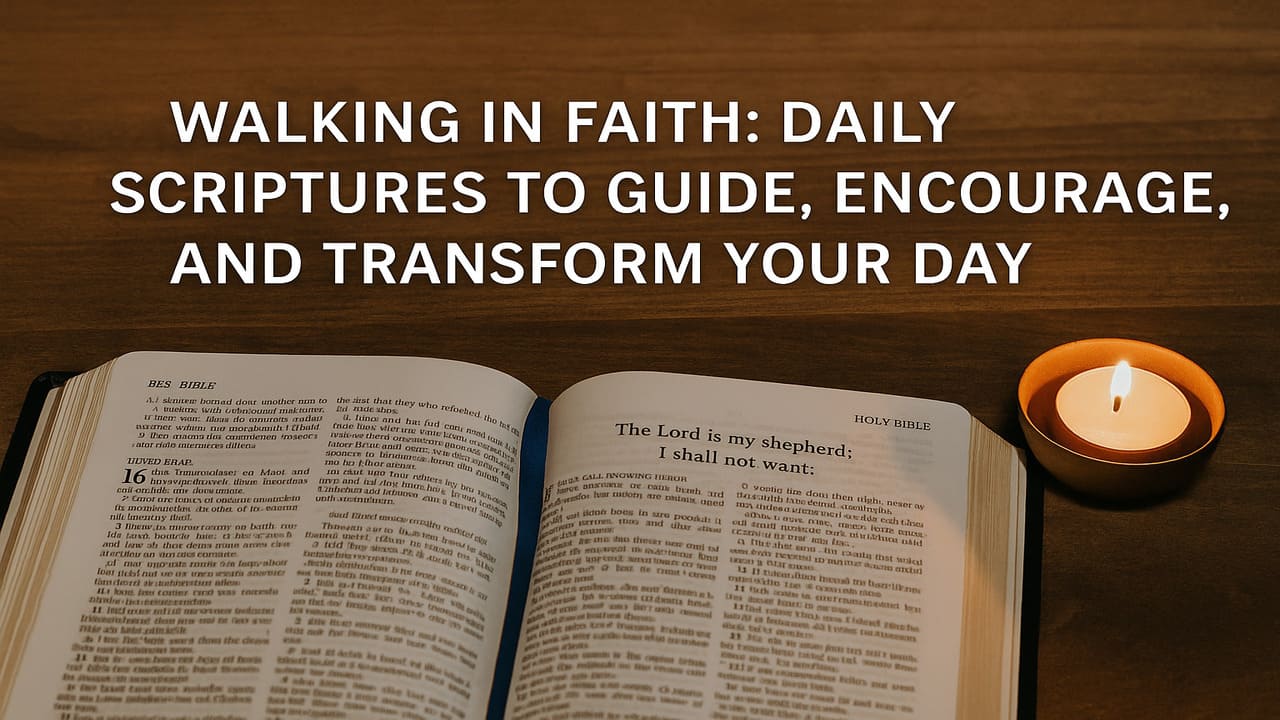 Walking in Faith Daily Scriptures to Guide, Encourage, and Transform Your Day