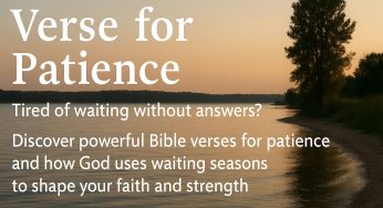 Verse for Patience: Daily Wisdom When Waiting Feels Hard