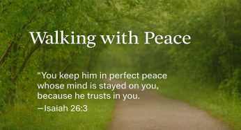 Walking with Peace: A Daily Bible Verse to Quiet the Noise and Center Your Soul