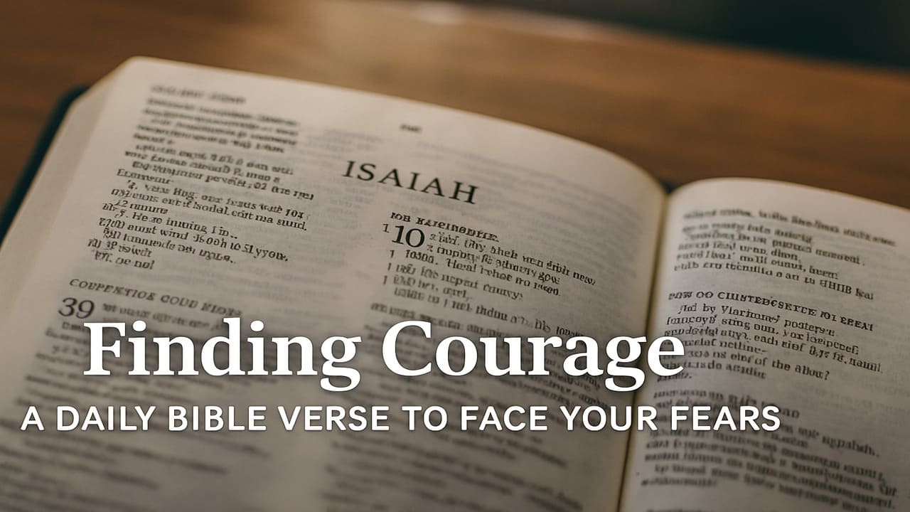 Finding Courage A Daily Bible Verse to Face Your Fears