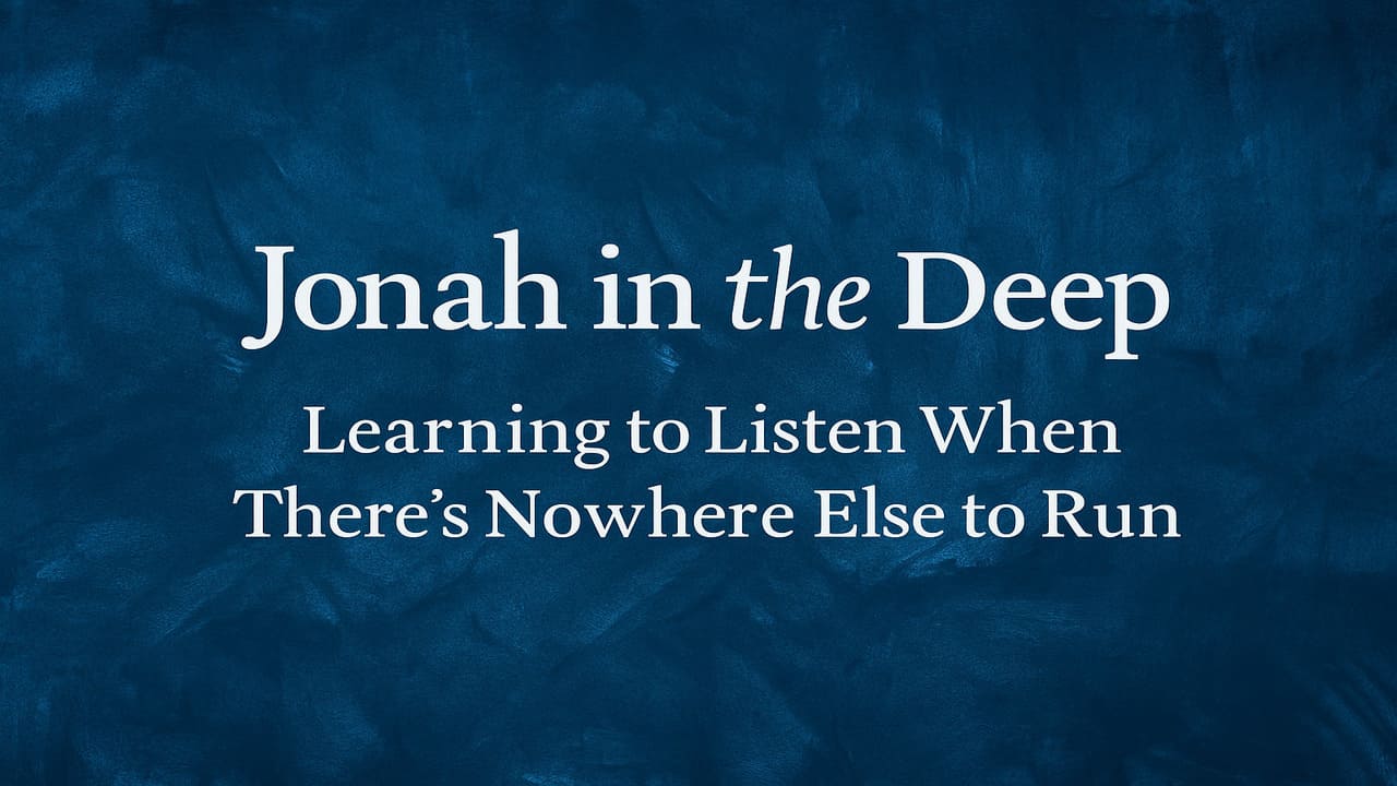 Jonah in the Deep Learning to Listen When There’s Nowhere Else to Run