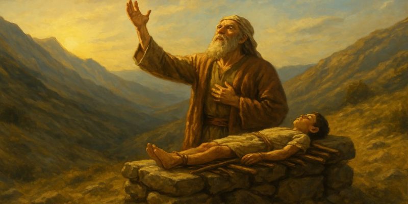 On Mount Moriah When Abraham Raised the Knife