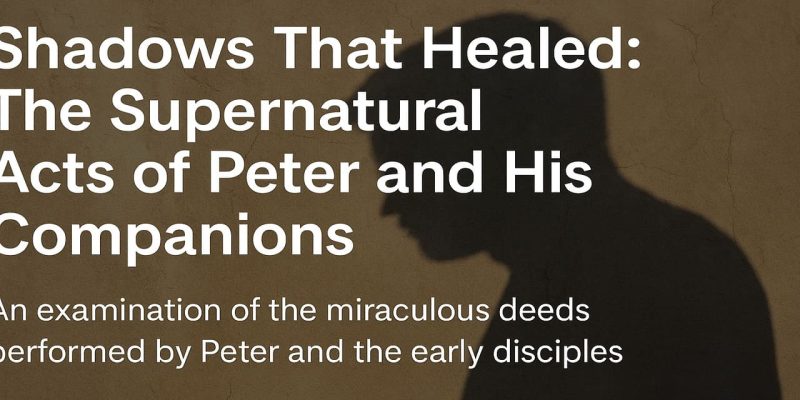 Shadows That Healed The Supernatural Acts of Peter and His Companions