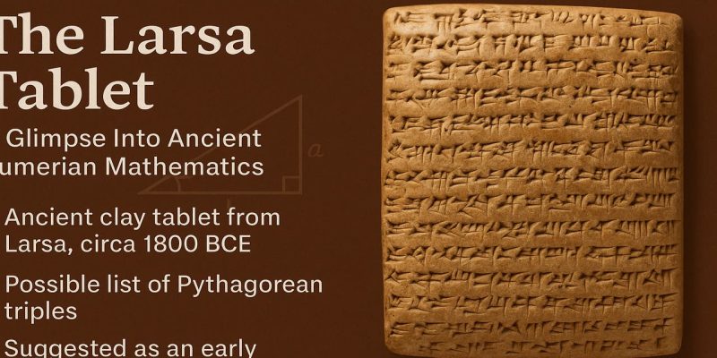 The Larsa Tablet A Glimpse Into Ancient Sumerian Mathematics