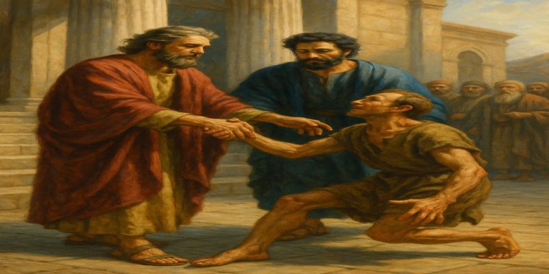 Peter and John When Faith Met Power of Healing at the Temple Gate