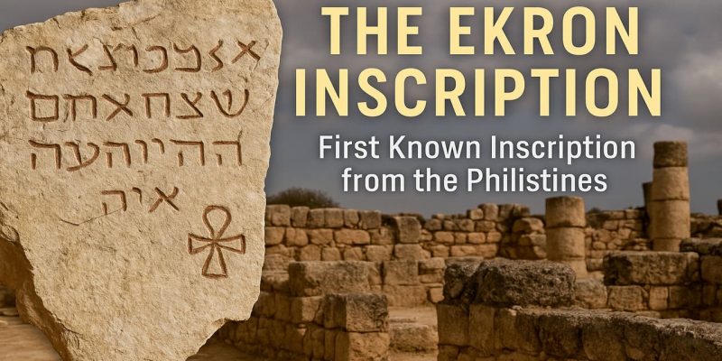 The Ekron Inscription First Known Text from the Philistines